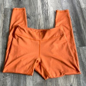 Marmot Women’s Orange Mid-rise Leggings, size large